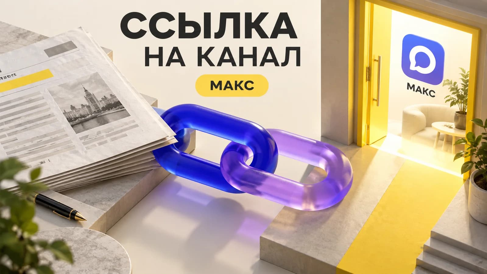 Как сделать ссылку на канал в Макс и QR-код