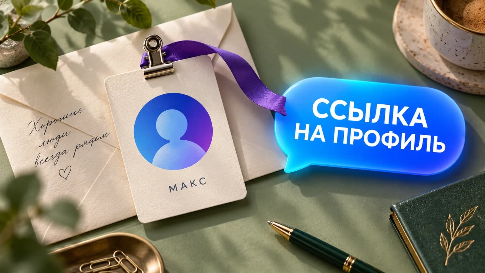Как сделать ссылку на личный профиль в Макс